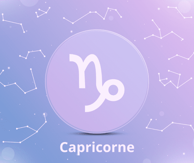 Bougie astrologie Capricorne avec porte-clé